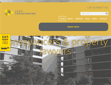 Tablet Screenshot of justconveyancing.net.au